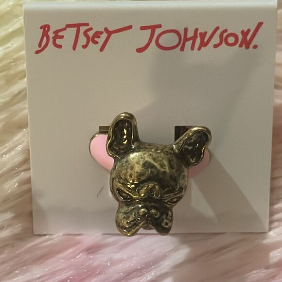 Betsey Johnson Frenchie enamel ring - Picture 7 of 9